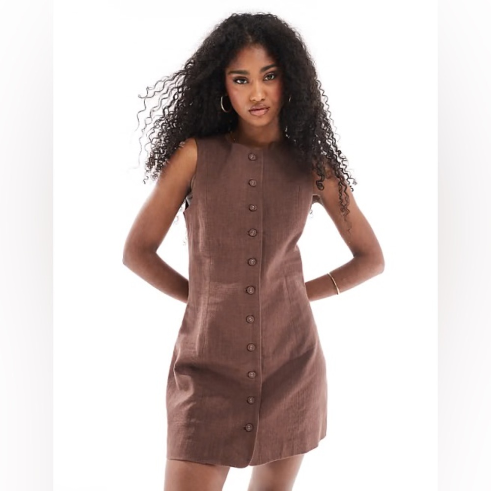 Chocolate brown Cotton on dress size US 4 Small